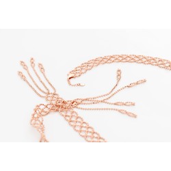 Hessed Pink Silver 925 Necklace and Bracelet Set